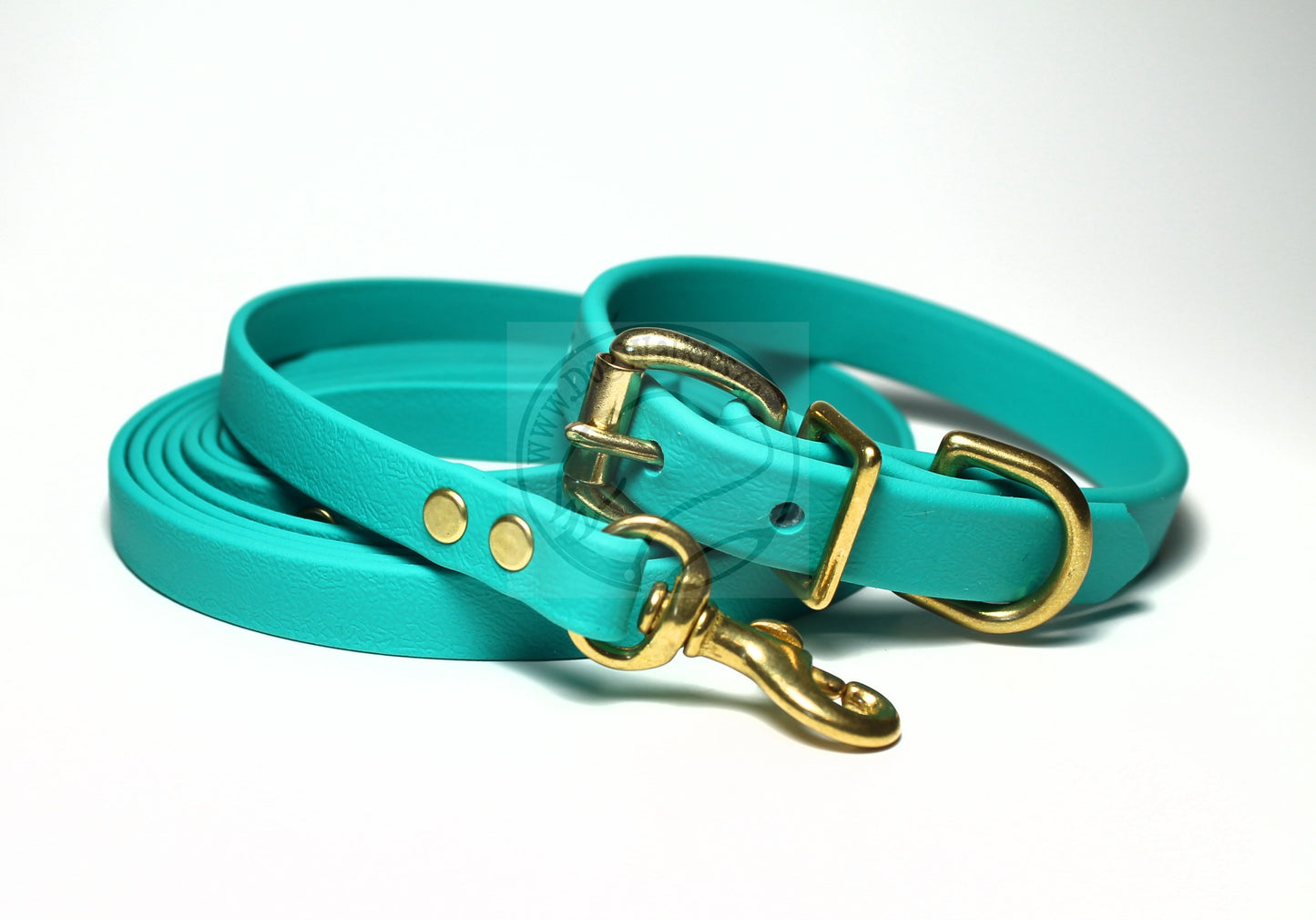 Teal Biothane Dog Collar - 5/8"(16mm) wide