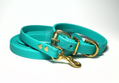 Teal Biothane Dog Collar - 5/8"(16mm) wide