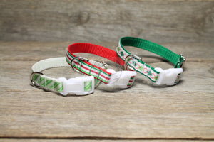 Winter Collar in Stripes or Argyle- nylon dog collar