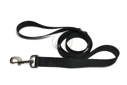 Nylon Two Handle Dog Leash; Simple - Elegant - Strong; Traffic Leash 25mm/1" wide