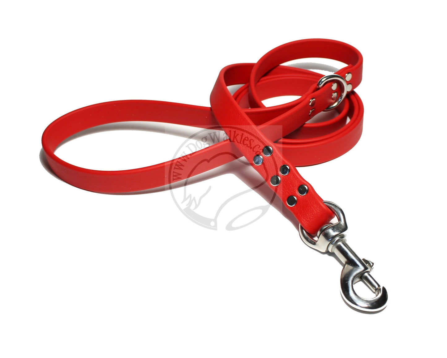 Poppy Red Biothane Large Dog Leash