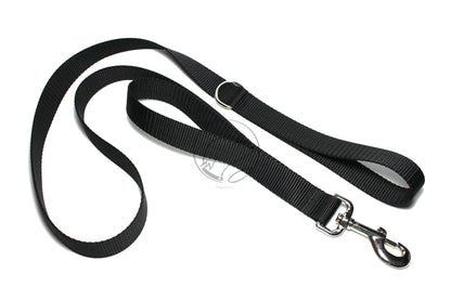 Nylon Two Handle Dog Leash; Simple - Elegant - Strong; Traffic Leash 25mm/1" wide