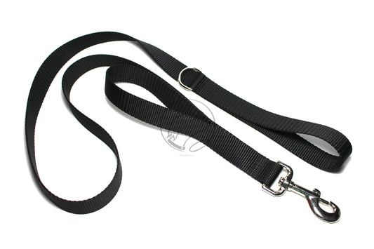 ***Nylon Two Handle Dog Leash; Simple - Elegant - Strong; Traffic Leash 20mm - 3/4" wide