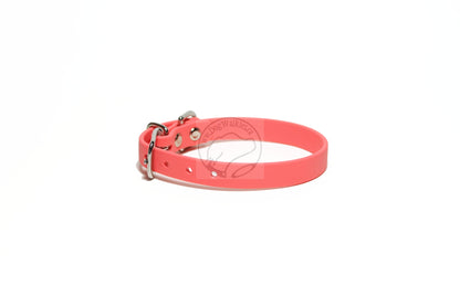 Peach Coral Biothane Small Dog Collar - 1/2" (12mm) wide