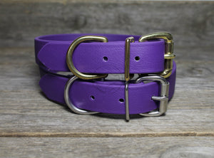 Royal Purple Biothane Dog Collar - 1 inch (25mm) wide