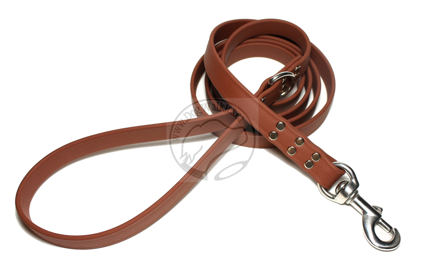 Milk Chocolate Brown Biothane Large Dog Leash