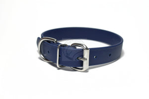 Navy Blue Biothane Dog Collar - 1 inch (25mm) wide