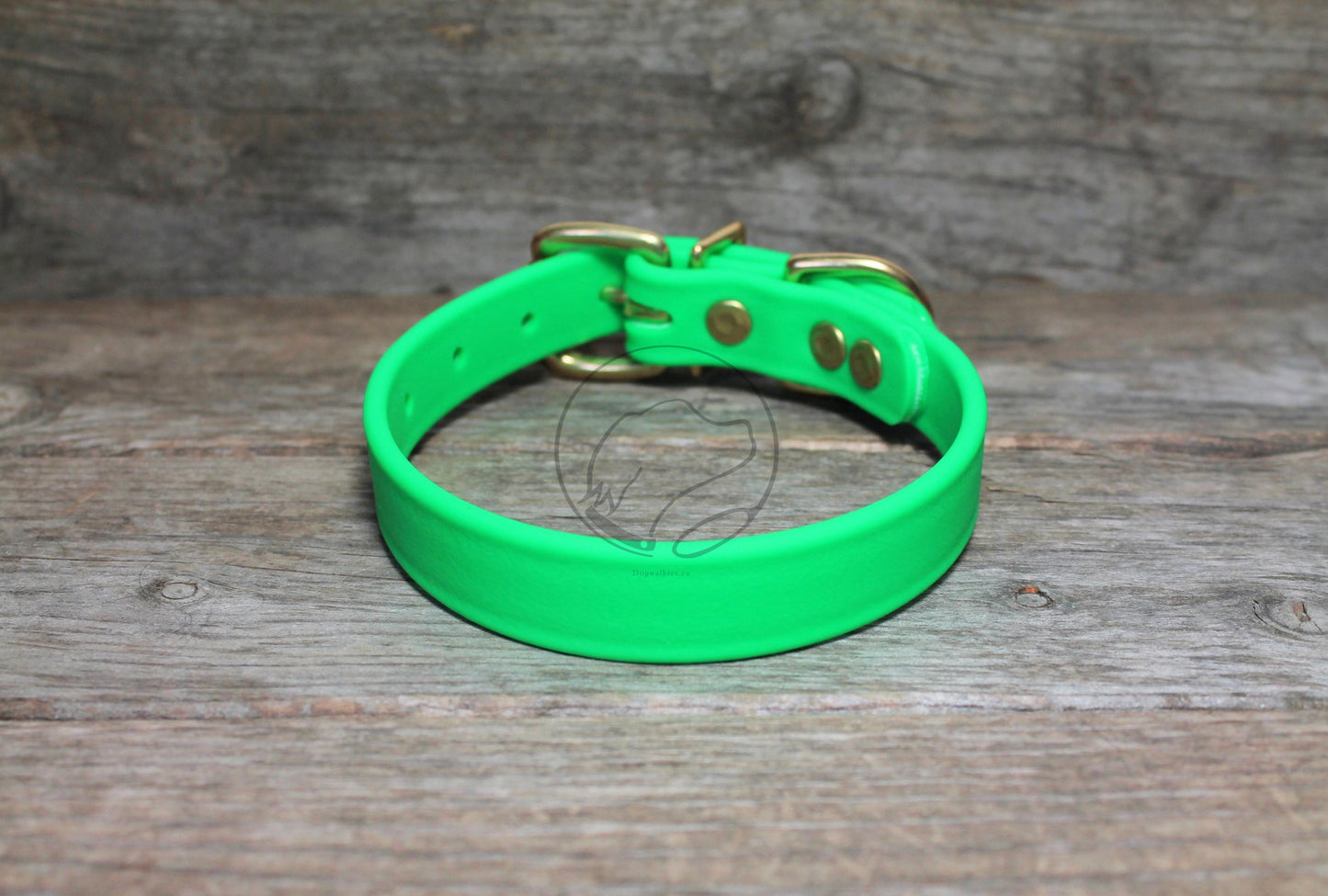 Neon Apple Green Biothane Dog Collar - 3/4" (20mm) wide
