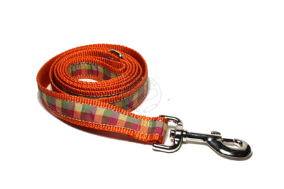 Tartan Dog Leash - Fall Plaid