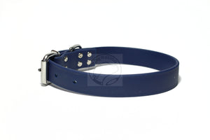 Navy Blue Biothane Dog Collar - 1 inch (25mm) wide