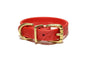 Poppy Red Biothane Dog Collar - 5/8"(16mm) wide
