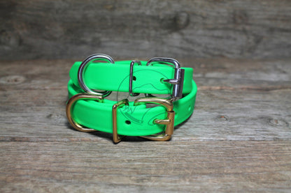 Medium Dog Collar in Genuine Biothane - 20mm (3/4") width - 40 colours