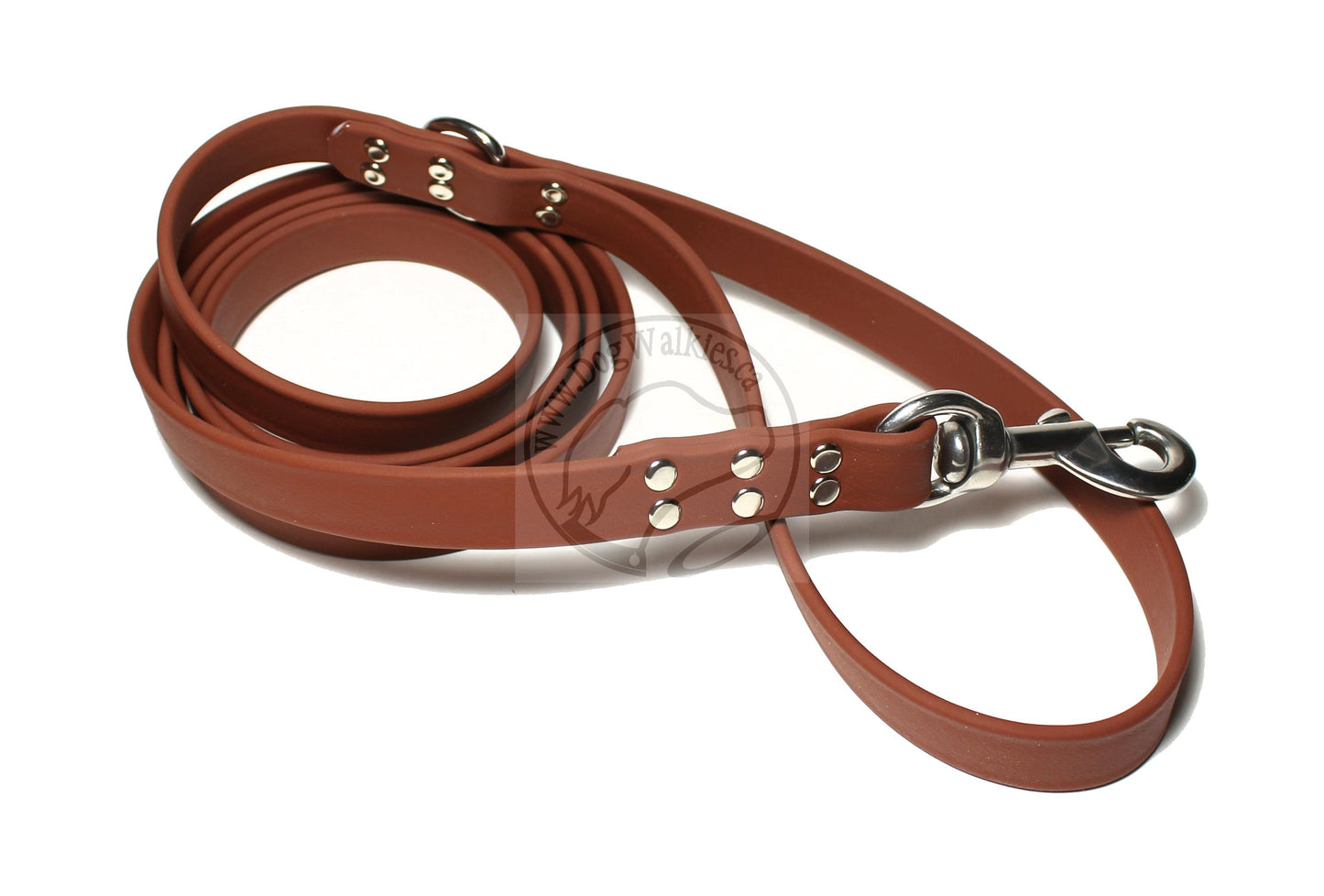 Milk Chocolate Brown Biothane Large Dog Leash