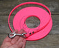 Lighter Weight Waterproof Tracking Recall Long Line - leash for smaller dog or cats - 3/8" (9mm) Biothane