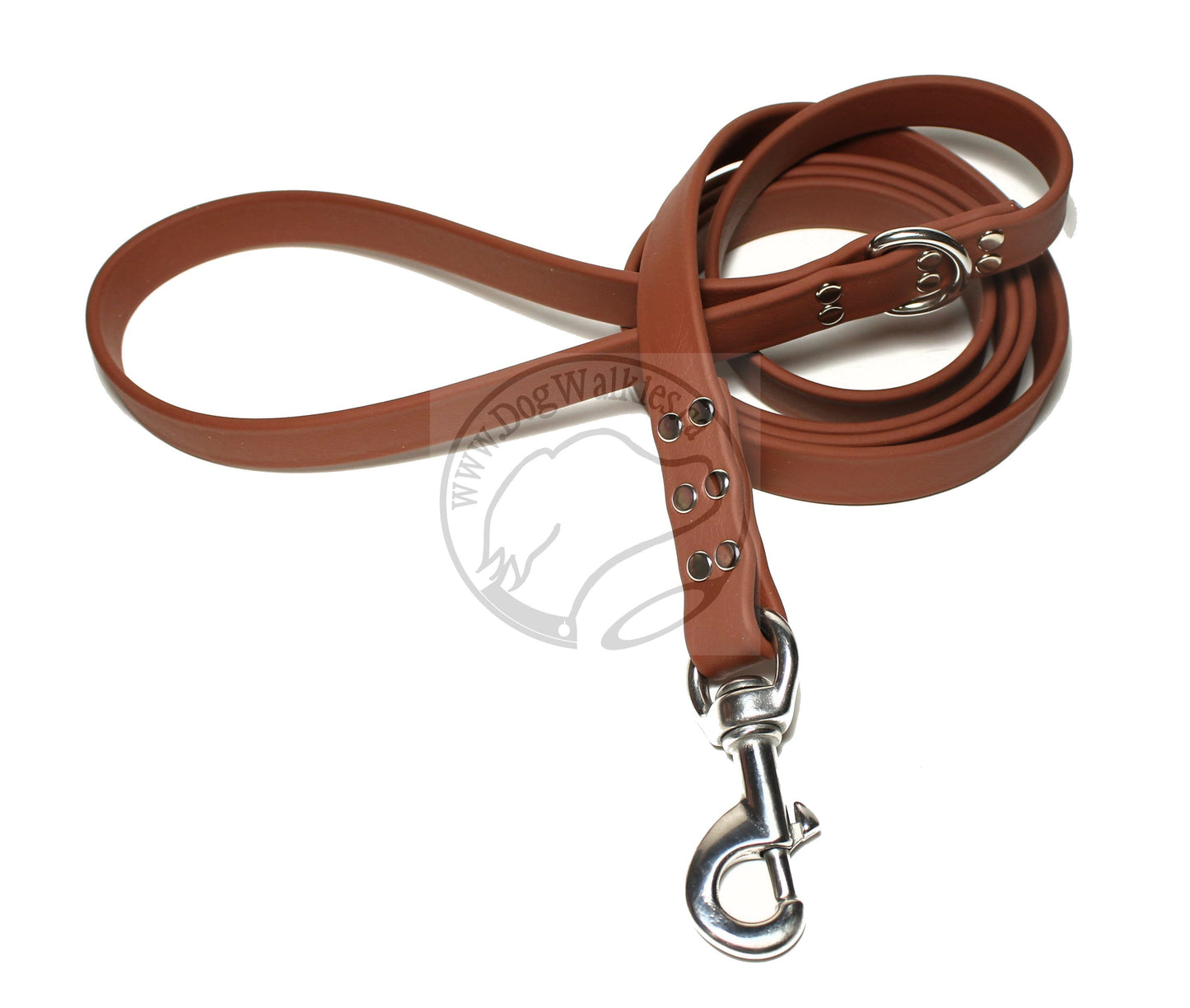 Milk Chocolate Brown Biothane Large Dog Leash