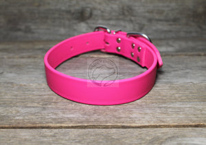 Fuchsia Pink Biothane Dog Collar - 1 inch (25mm) wide