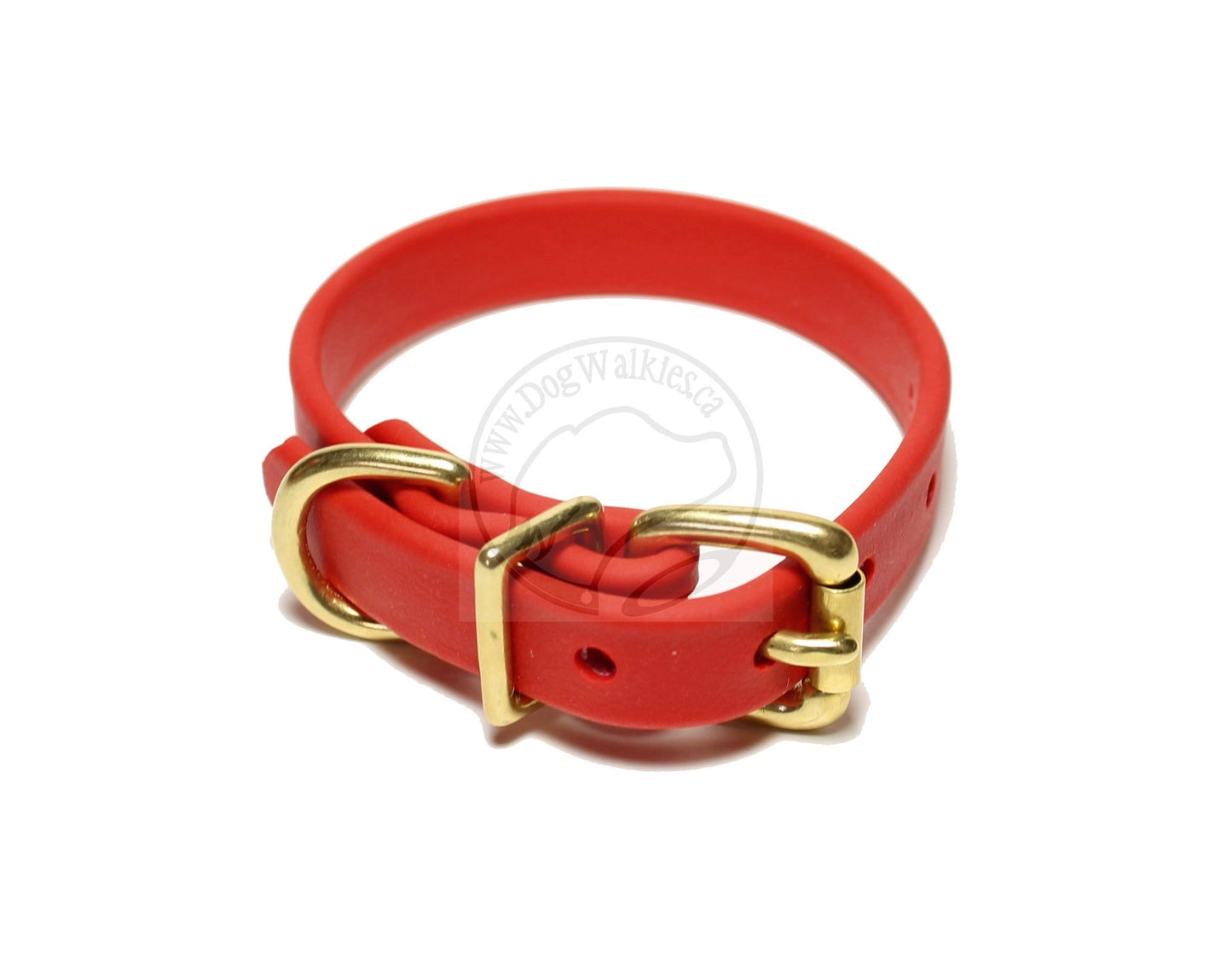 Poppy Red Biothane Dog Collar - 5/8"(16mm) wide