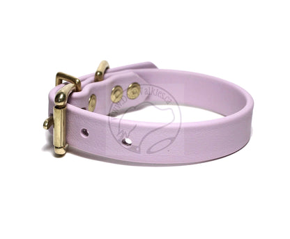 Lavender Purple Pastel Biothane Dog Collar - 3/4" (20mm) wide