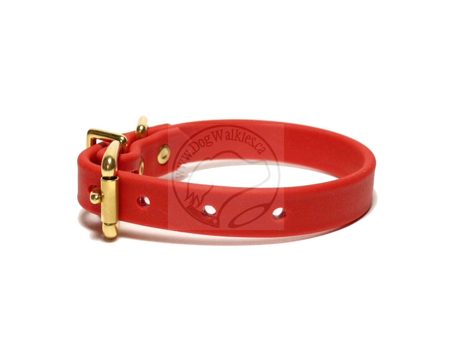Poppy Red Biothane Dog Collar - 5/8"(16mm) wide