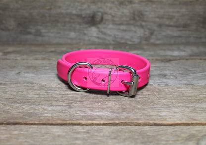 Fuchsia Pink Biothane Dog Collar - 3/4" (20mm) wide
