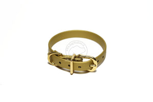 Gold Biothane Small Dog Collar - 1/2" (12mm) wide