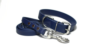 Navy Blue Biothane Dog Collar - 1 inch (25mm) wide