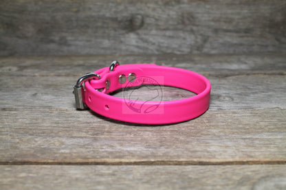 Fuchsia Pink Biothane Dog Collar - 3/4" (20mm) wide