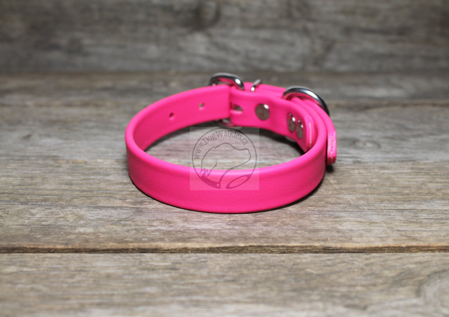 Fuchsia Pink Biothane Dog Collar - 3/4" (20mm) wide
