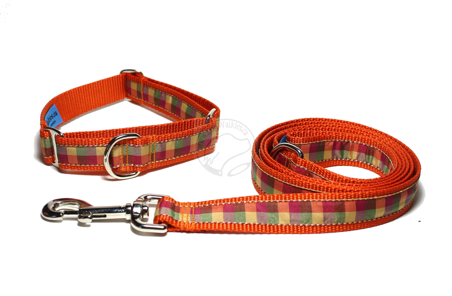 Fall Plaid - tartan dog collar