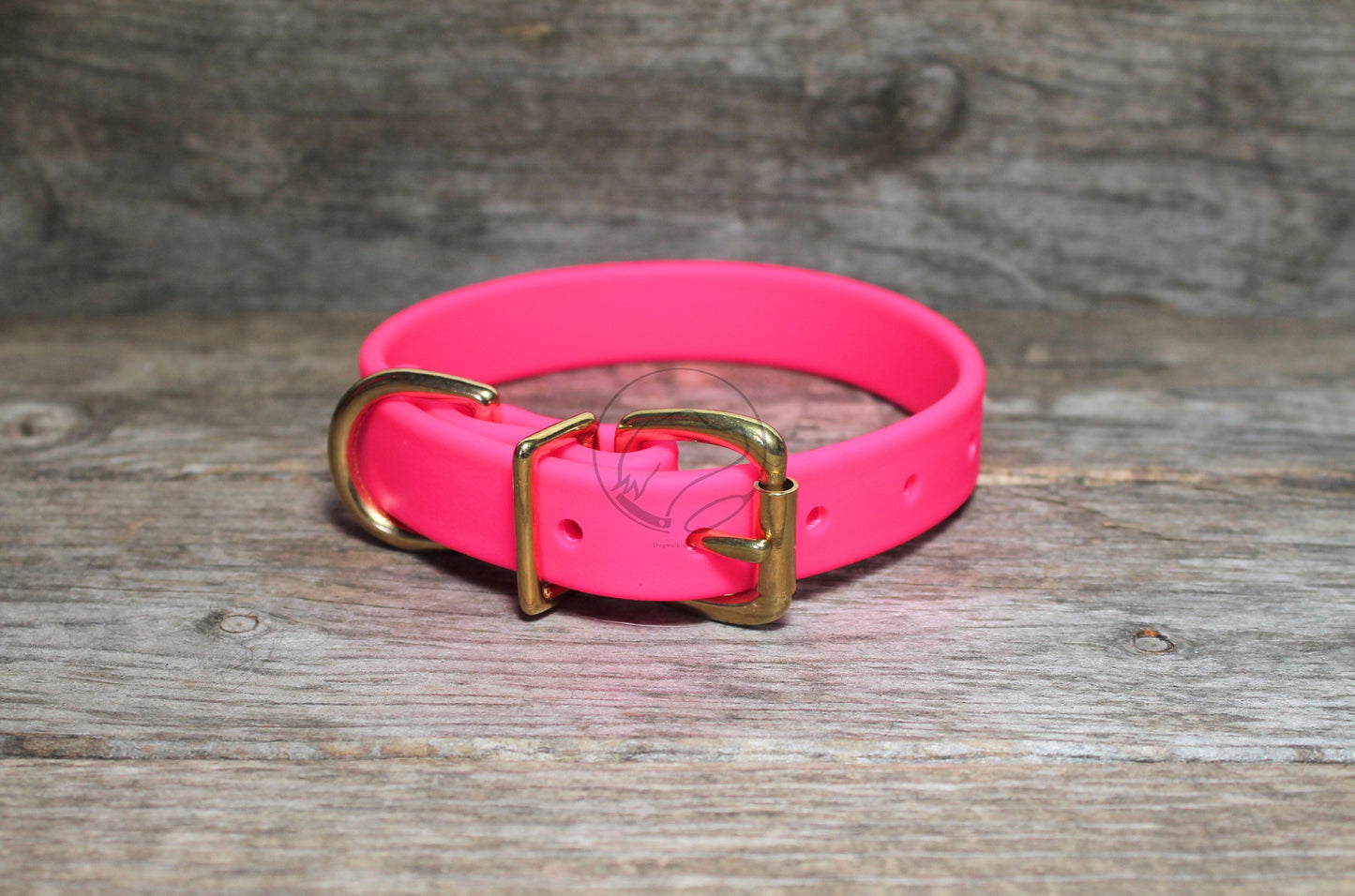 Neon Pink Biothane Dog Collar - 3/4" (20mm) wide