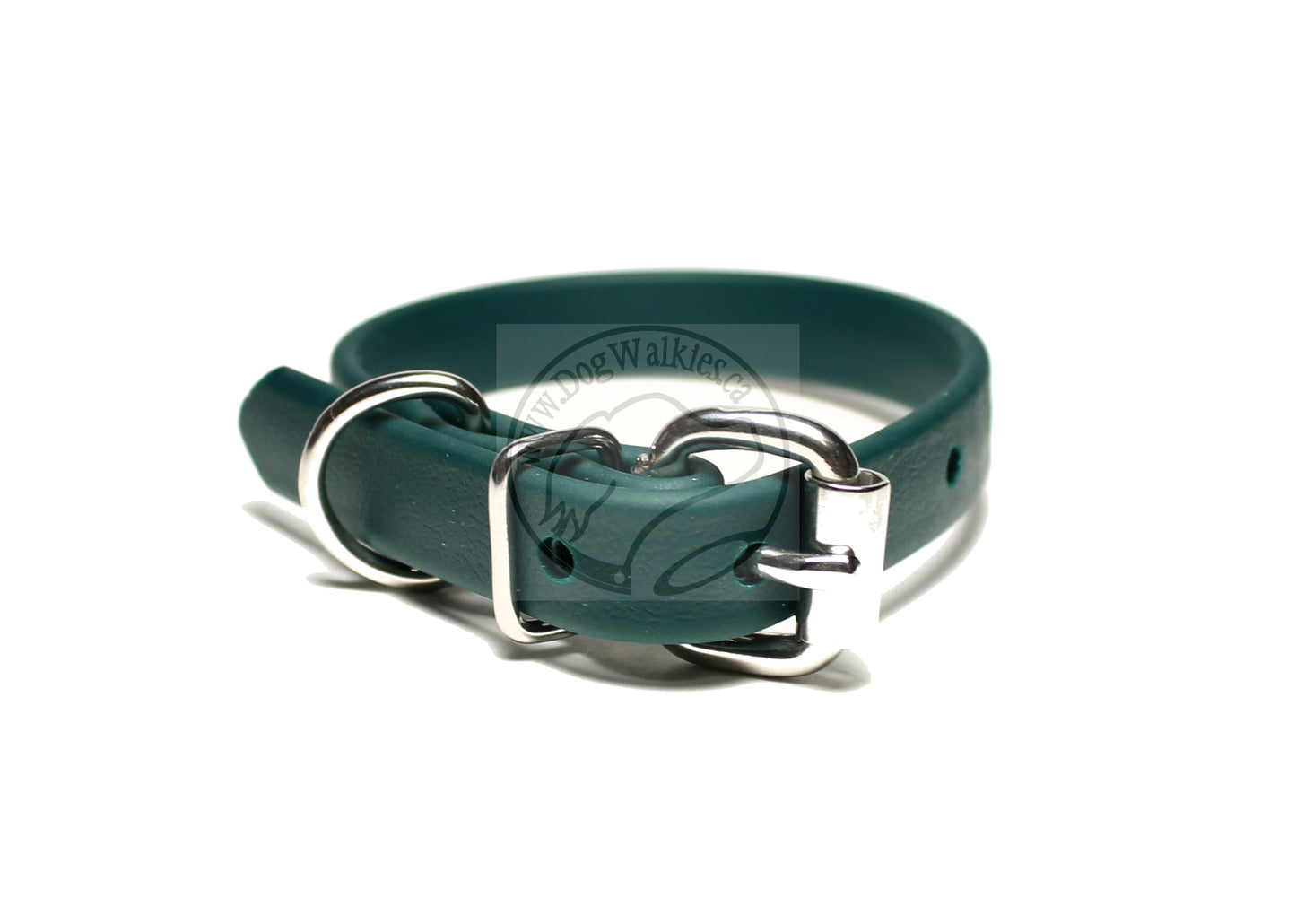 Pine Green Biothane Dog Collar - 5/8"(16mm) wide
