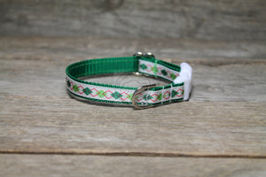 Winter Collar in Stripes or Argyle- nylon dog collar