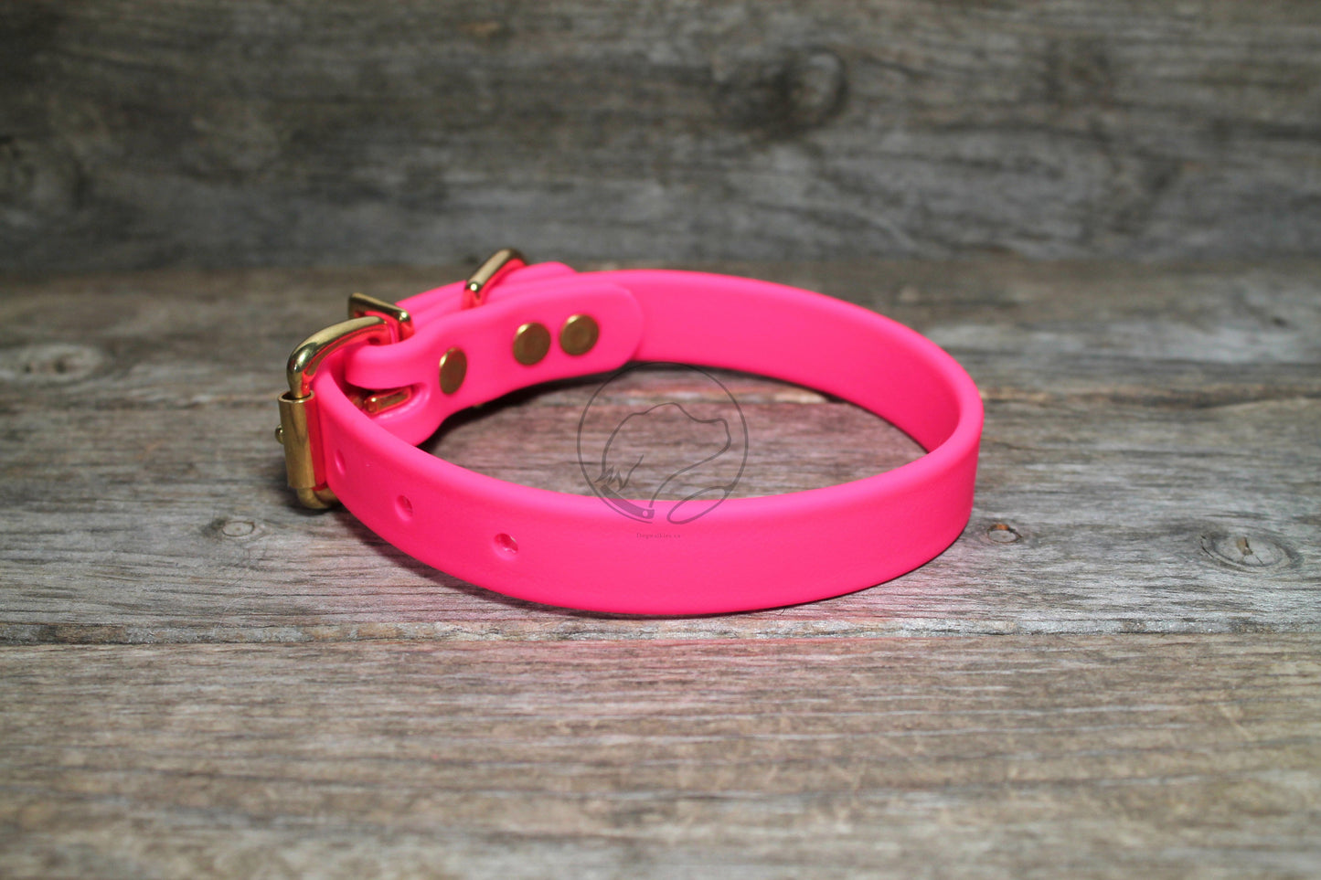 Neon Pink Biothane Dog Collar - 3/4" (20mm) wide
