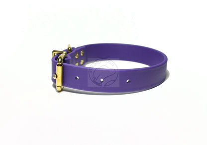 Royal Purple Biothane Dog Collar - 1 inch (25mm) wide