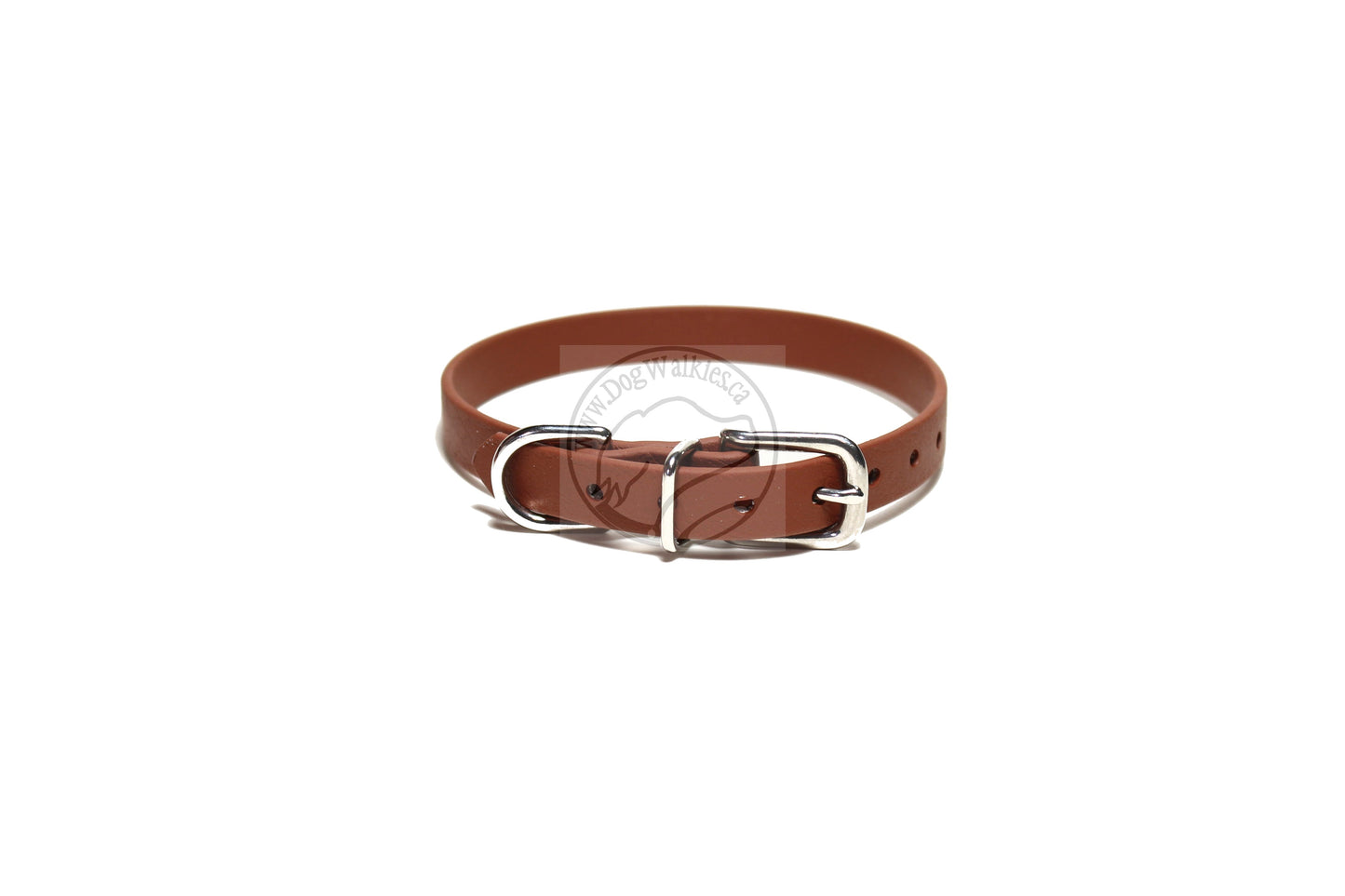 Milk Chocolate Brown Biothane Small Dog Collar - 1/2" (12mm) wide