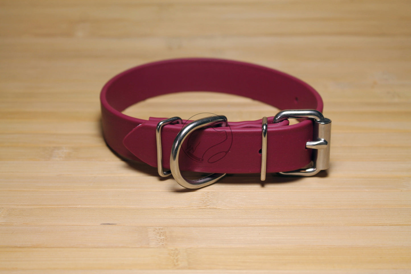 Wine Merlot Biothane Dog Collar - 1 inch (25mm) wide