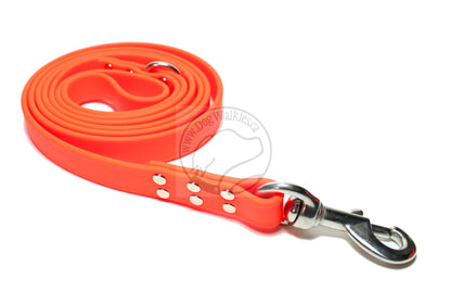 Neon Blaze Orange Biothane Large Dog Leash