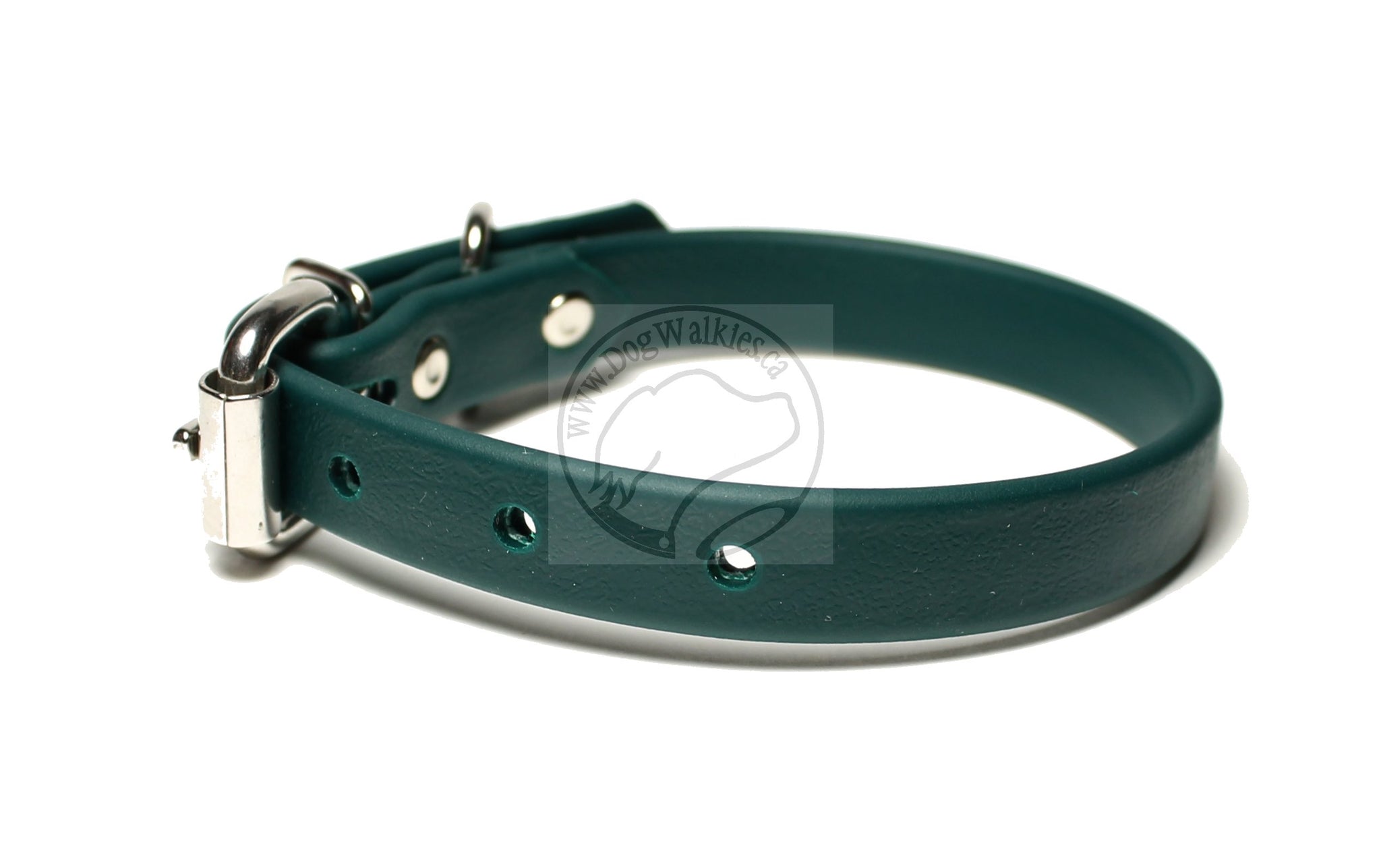 Pine Green Biothane Dog Collar - 5/8"(16mm) wide