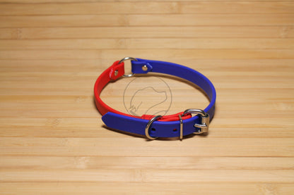 Biothane Two Tone Ring Dog Collar - Waterproof -  5/8"(16mm) wide