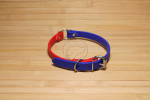 Biothane Two Tone Ring Dog Collar - Waterproof -  5/8"(16mm) wide