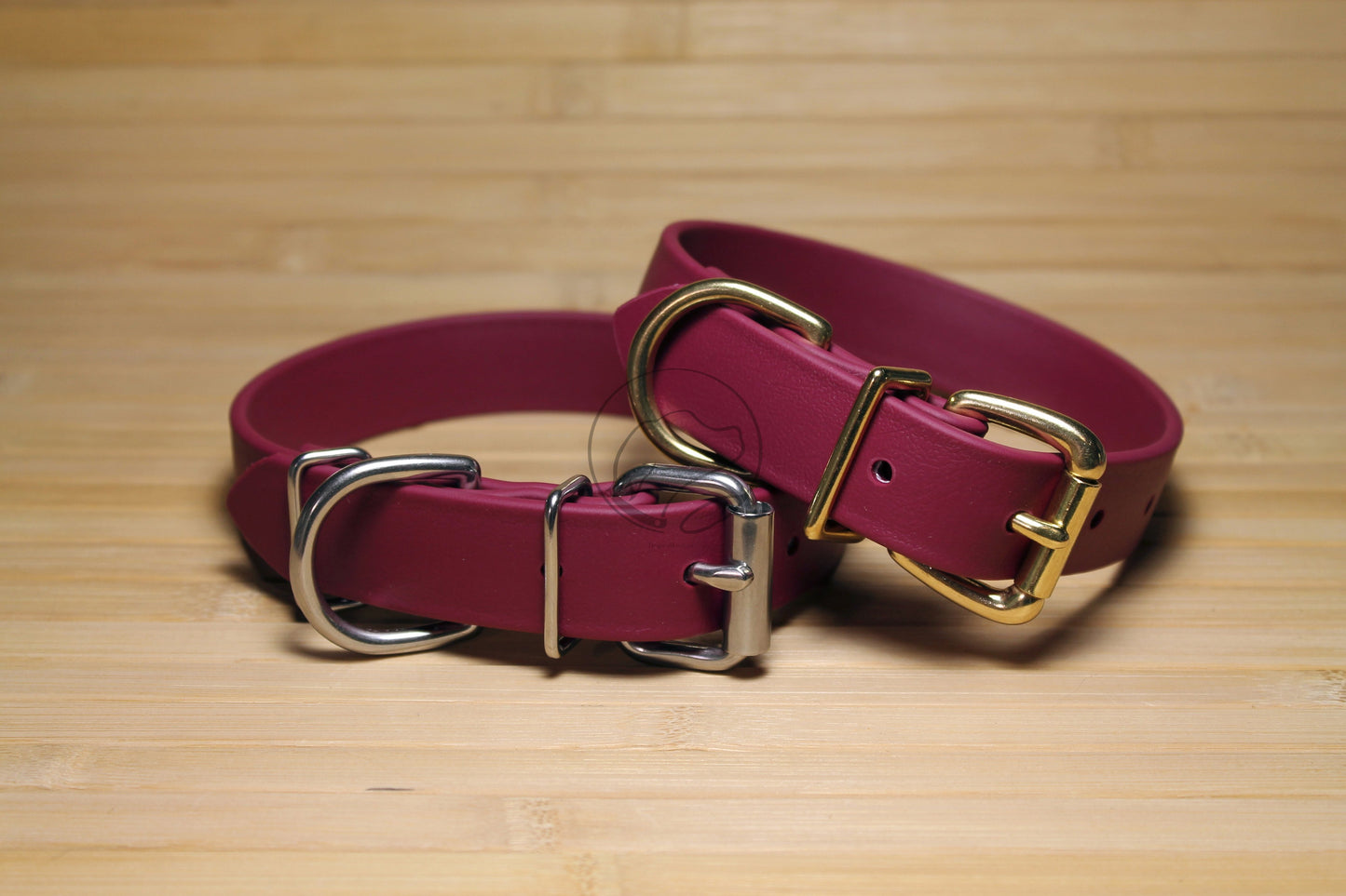 Wine Merlot Biothane Dog Collar - 1 inch (25mm) wide