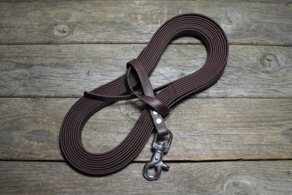 Regular Width, 1/2" (12mm) wide, Biothane Waterproof Tracking Recall Long Line - all colours