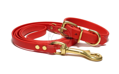 Poppy Red Biothane Dog Collar - 5/8"(16mm) wide
