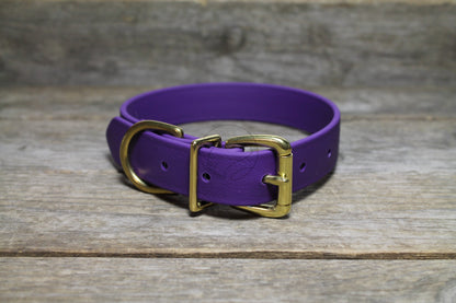 Royal Purple Biothane Dog Collar - 1 inch (25mm) wide