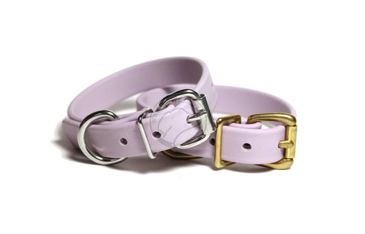 Lavender Purple Pastel Biothane Dog Collar - 3/4" (20mm) wide