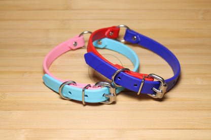 Biothane Two Tone Ring Dog Collar - Waterproof -  5/8"(16mm) wide