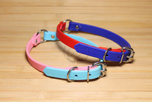 Biothane Two Tone Ring Dog Collar - Waterproof -  5/8"(16mm) wide