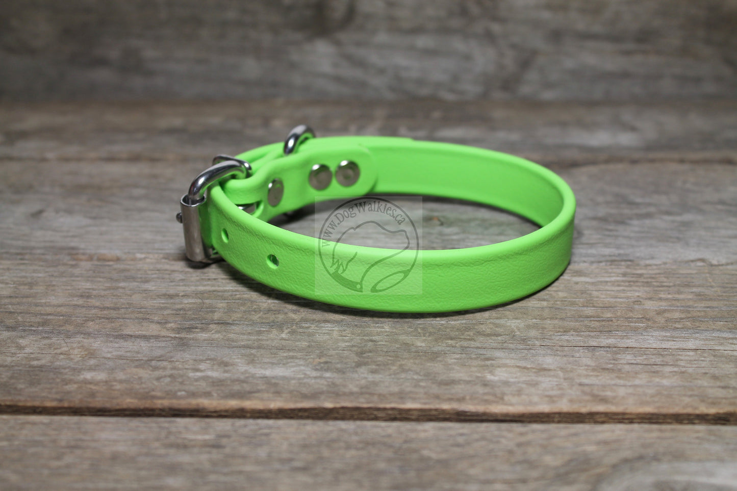 Lime Green Biothane Dog Collar - 3/4" (20mm) wide