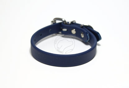 Navy Blue Biothane Dog Collar - 5/8"(16mm) wide