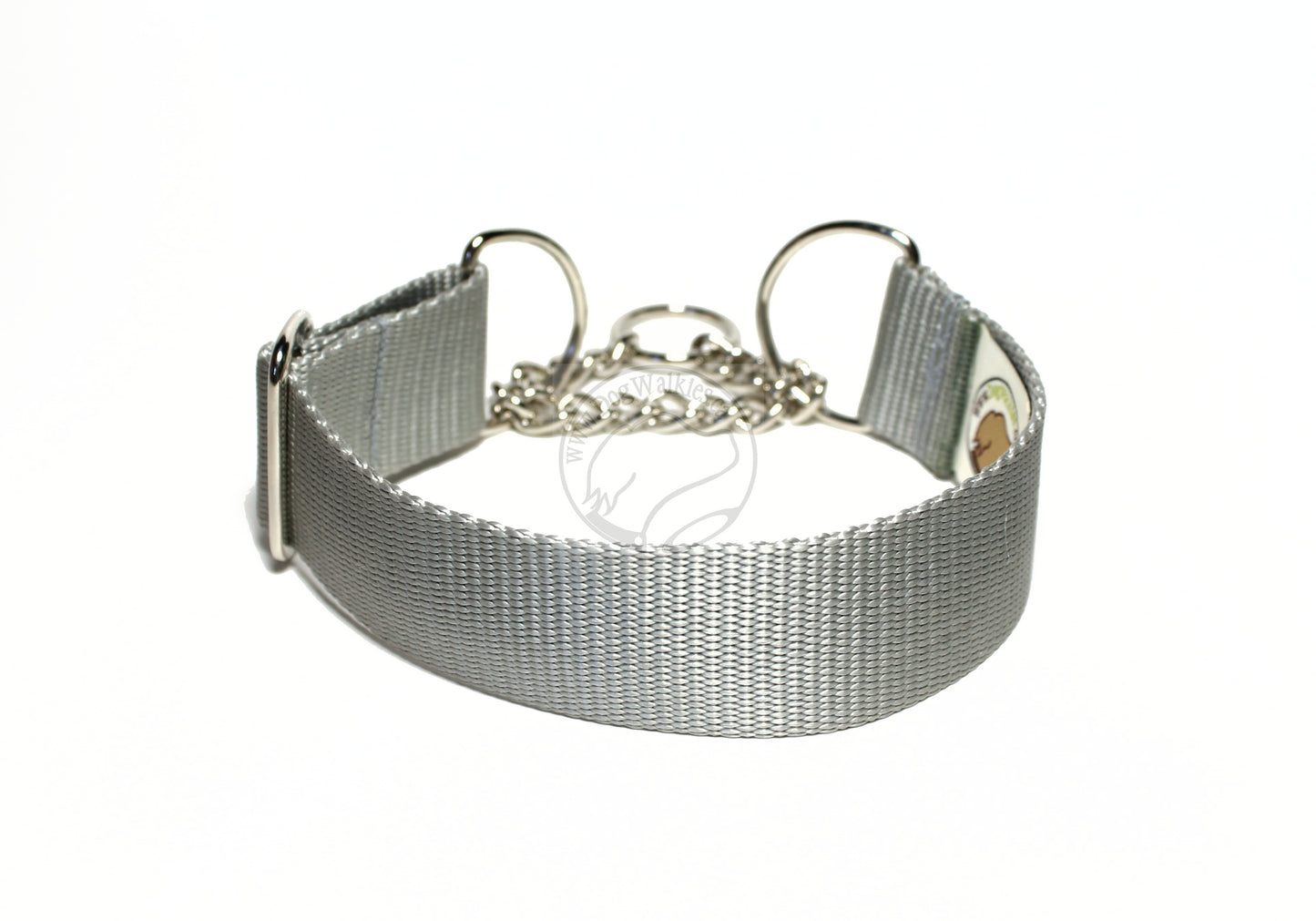 Wide Chain Martingale Dog Collar 1.5" (38mm); Simple - Elegant - Strong